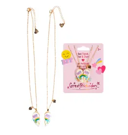 Great Pretenders Bodacious Besties Tear and Share Necklace