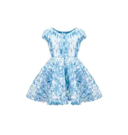 Great Pretenders Sequins Concert Queen Dress Blue, Size 7/8