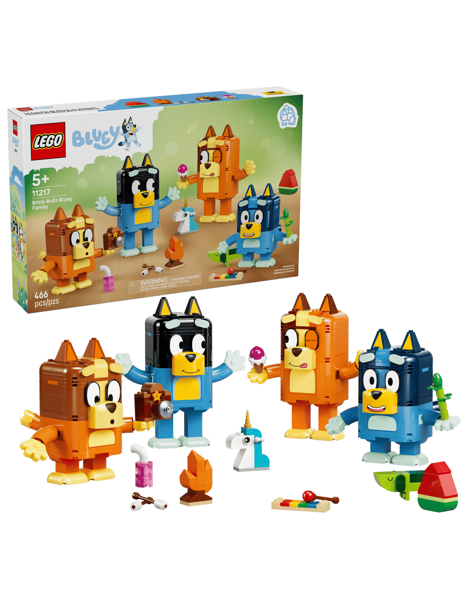 Lego Brick-Built Bluey Family