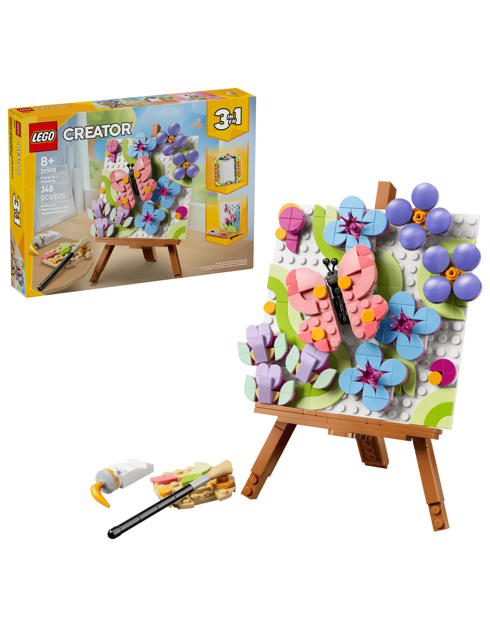 Lego Floral Art Decor Painting