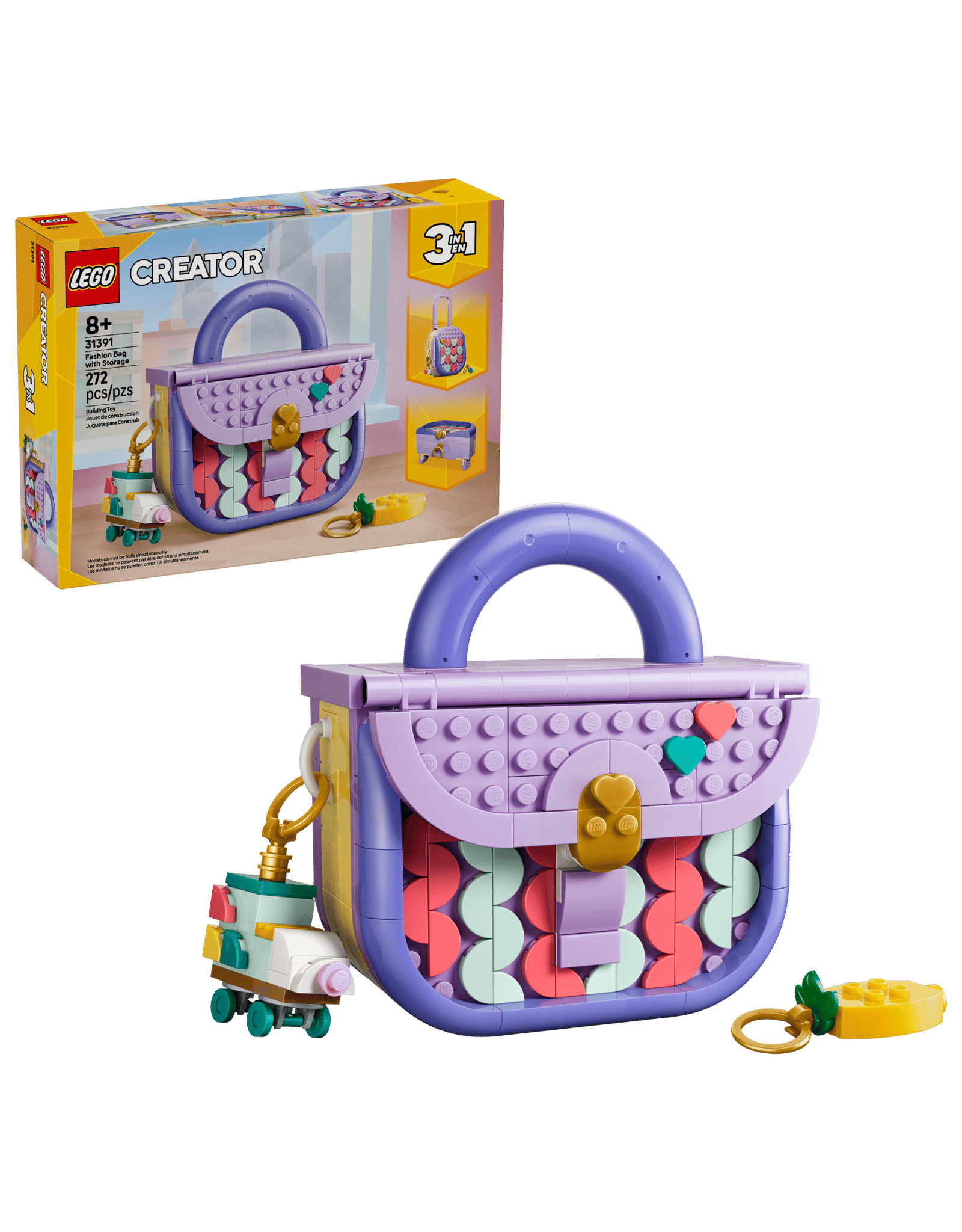 Lego Art Fashion Bag with Storage