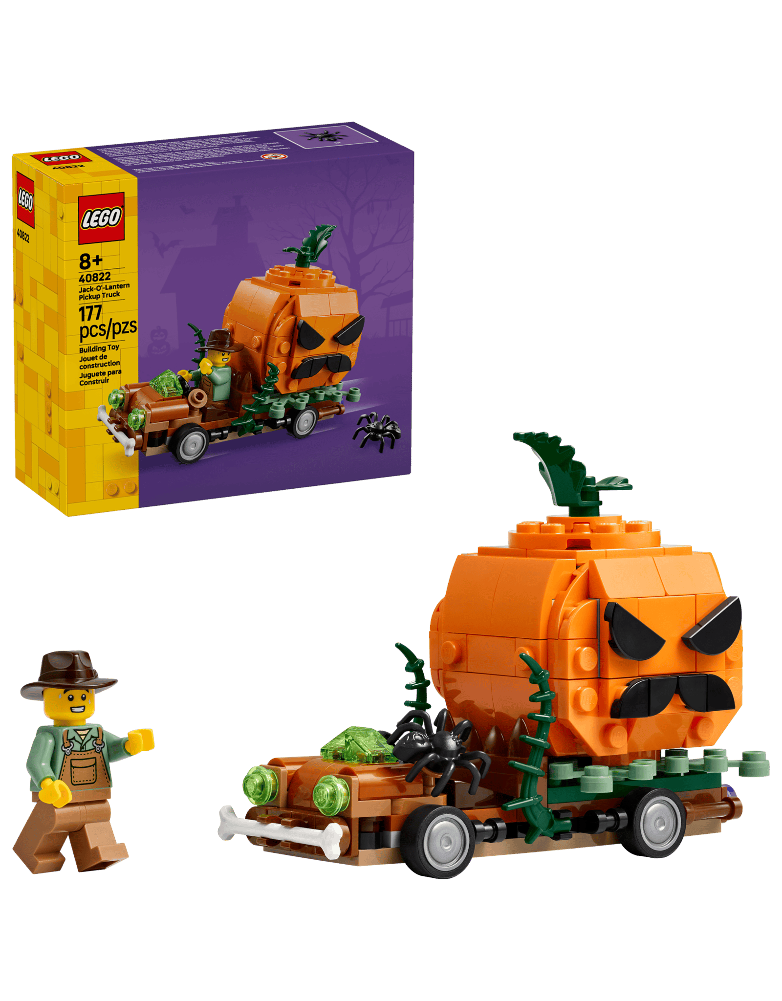 Lego Jack-O'-Lantern Pickup Truck
