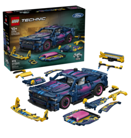 Lego Custom Garage Ford Mustang GT Car
