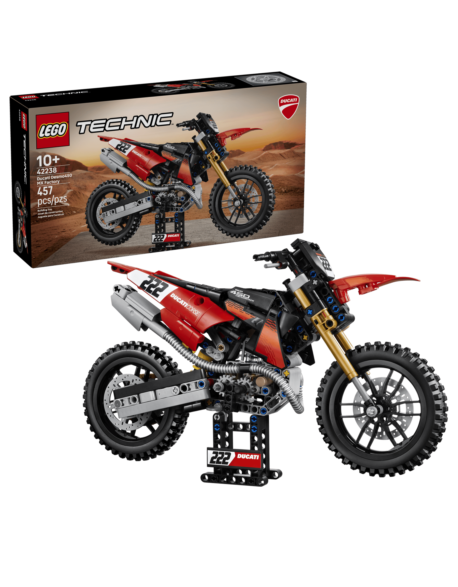 Lego Ducati Desmo450 MX Factory Motorcycle