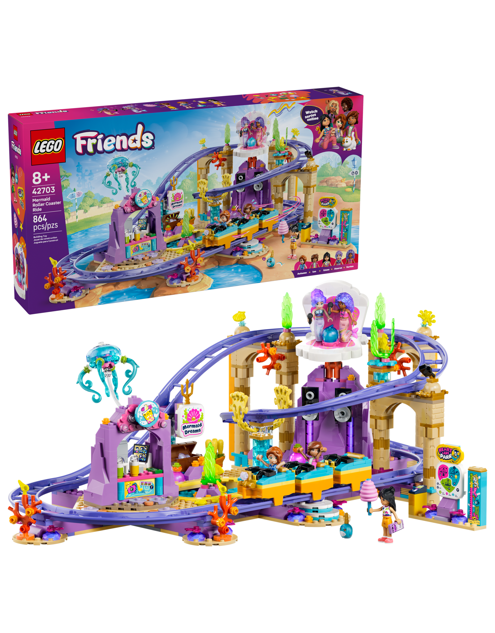 Lego Mermaid Roller Coaster Ride