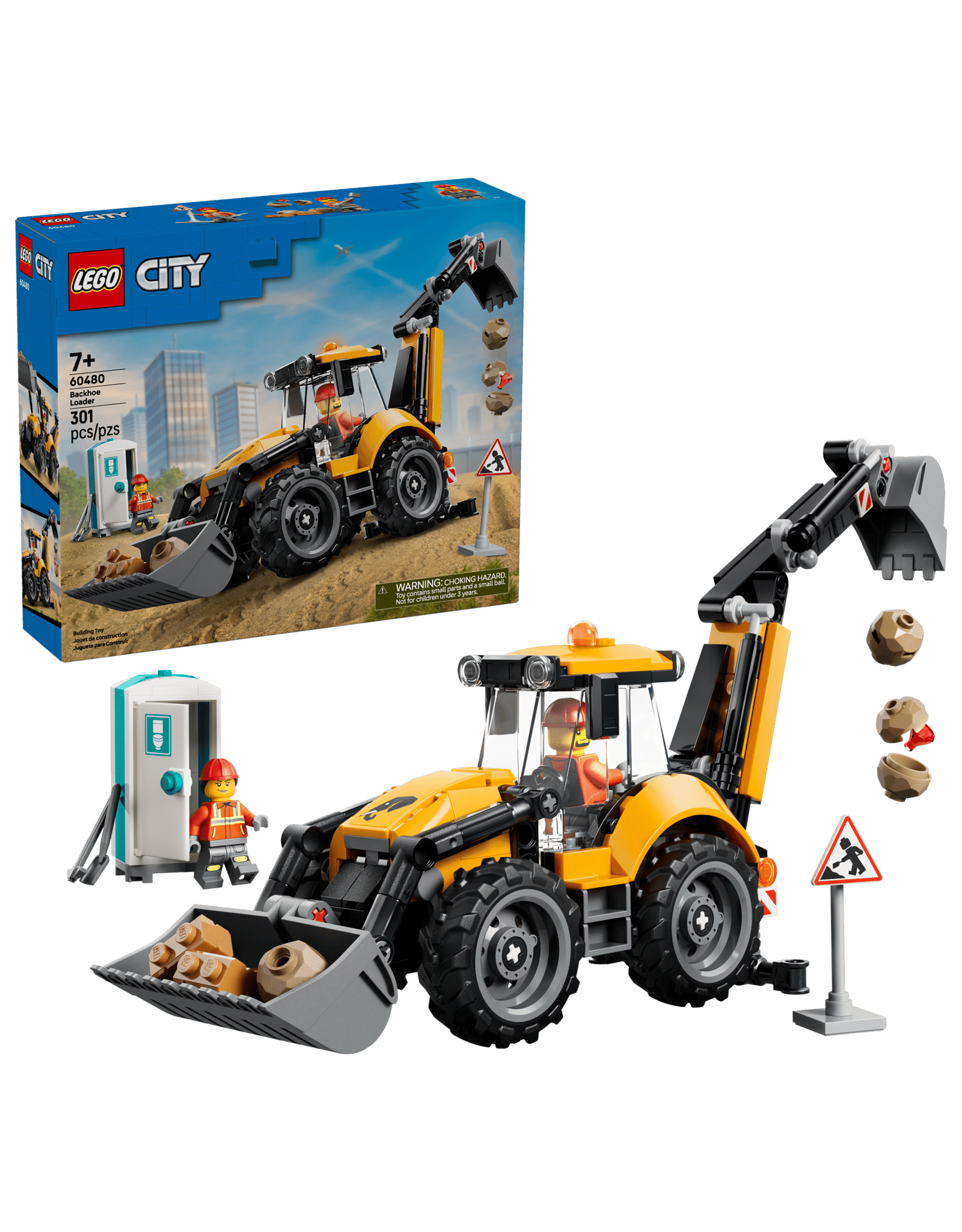 Lego Yellow Backhoe Loader