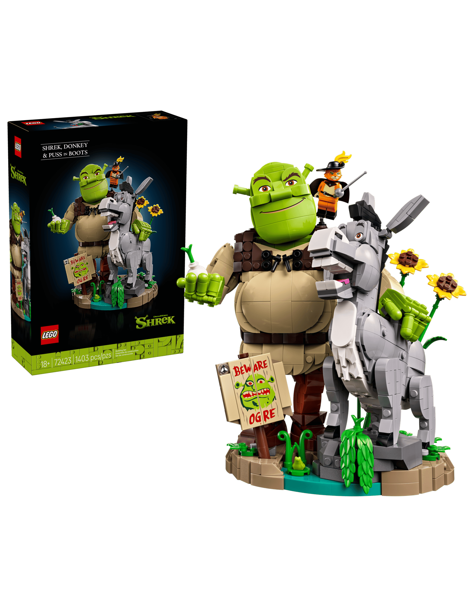 Lego Shrek, Donkey & Puss in Boots