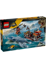 Lego Mosasaurus Dinosaur Boat Attack