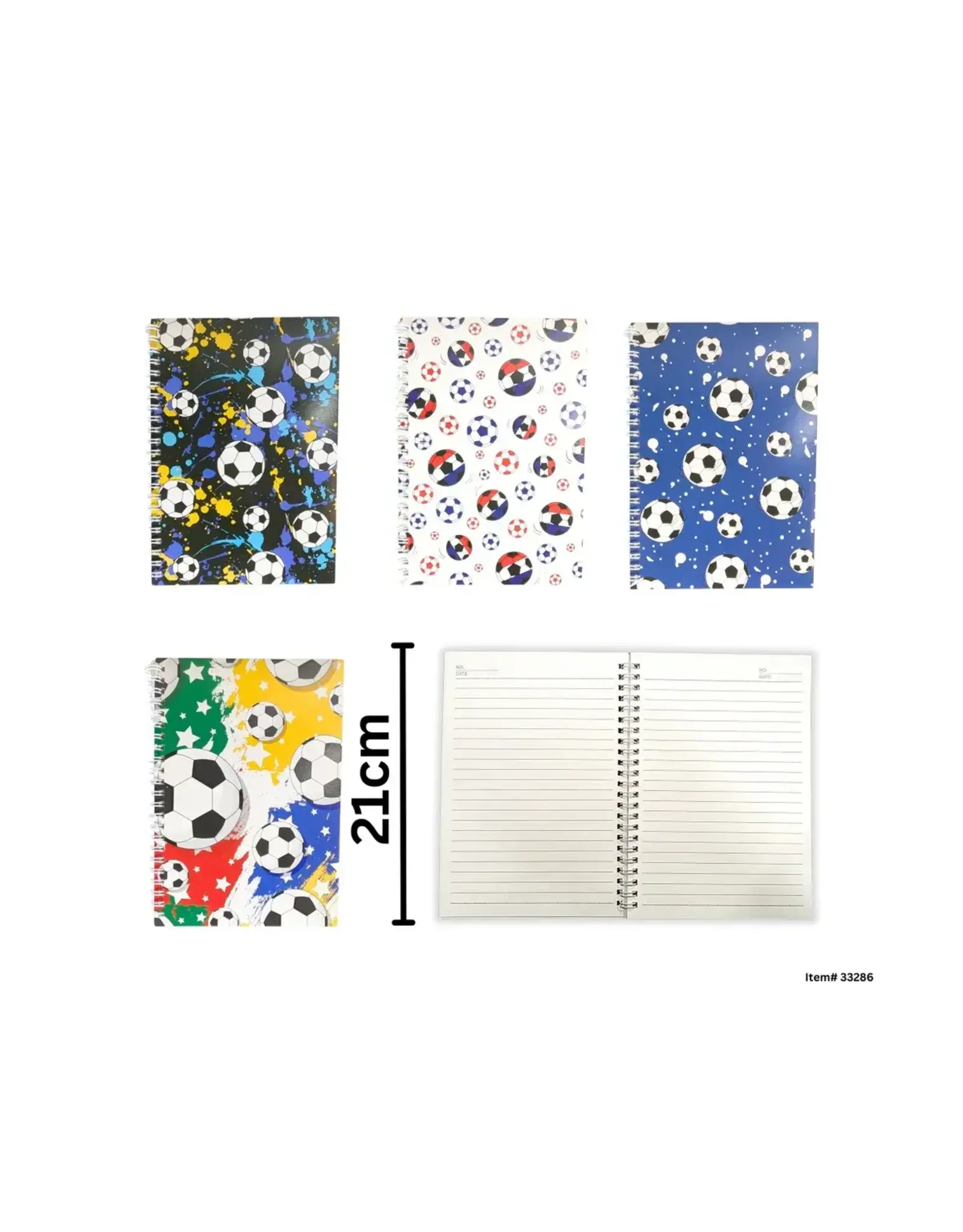 Soccer Notebook Assorted