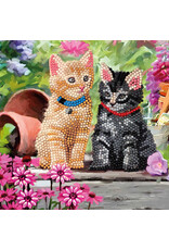 D.I.Y Crystal Art Kit Crystal Art Card Kit - Cat Friends