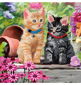 D.I.Y Crystal Art Kit Crystal Art Card Kit - Cat Friends