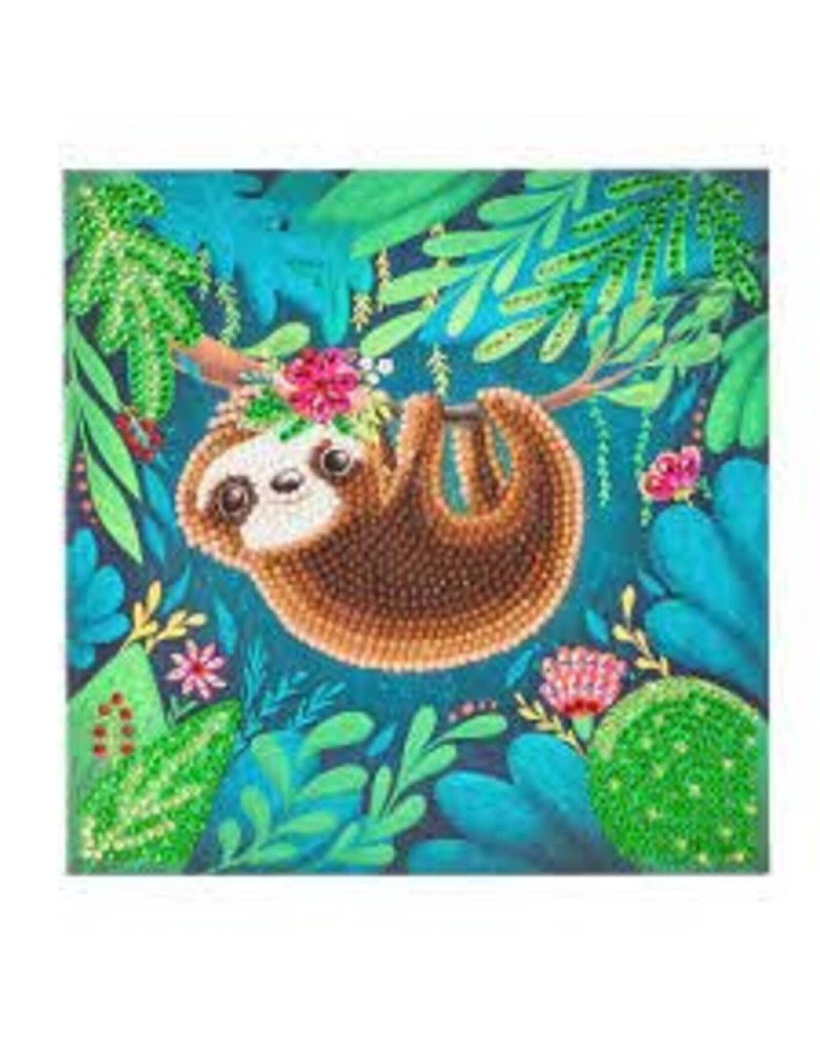 D.I.Y Crystal Art Kit Crystal Art Card Kit - Sloth