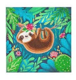 D.I.Y Crystal Art Kit Crystal Art Card Kit - Sloth