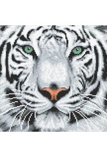 D.I.Y Crystal Art Kit Crystal Art Medium Framed Kit - White Tiger