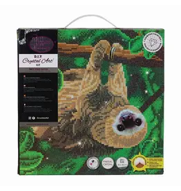 D.I.Y Crystal Art Kit Crystal Art Medium Mounted Kit: Two Toed Sloth