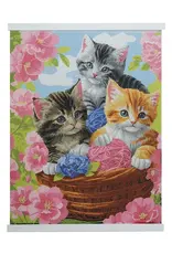 D.I.Y Crystal Art Kit Crystal Art Scroll Kit: Playful Cats