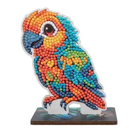 D.I.Y Crystal Art Kit Crytal Art Buddies Cute Animals: Parrot