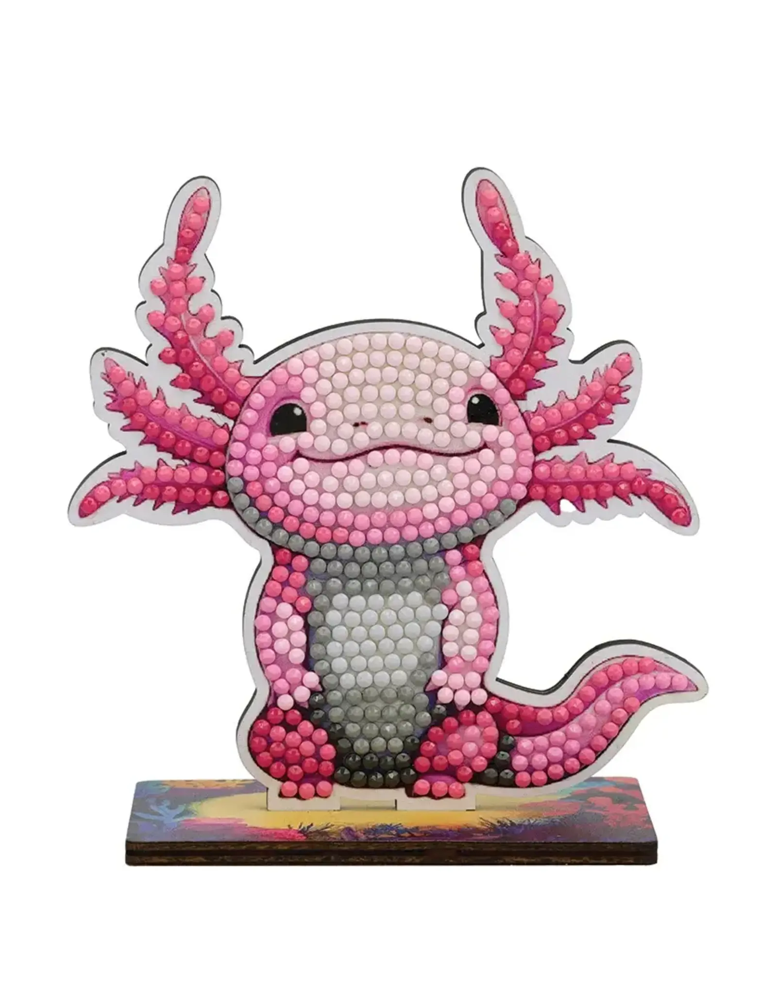 D.I.Y Crystal Art Kit Crystal Art Buddies Cute Animals: Axolotl