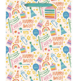 Design Design Happy Day Doodles Large Gift Bag
