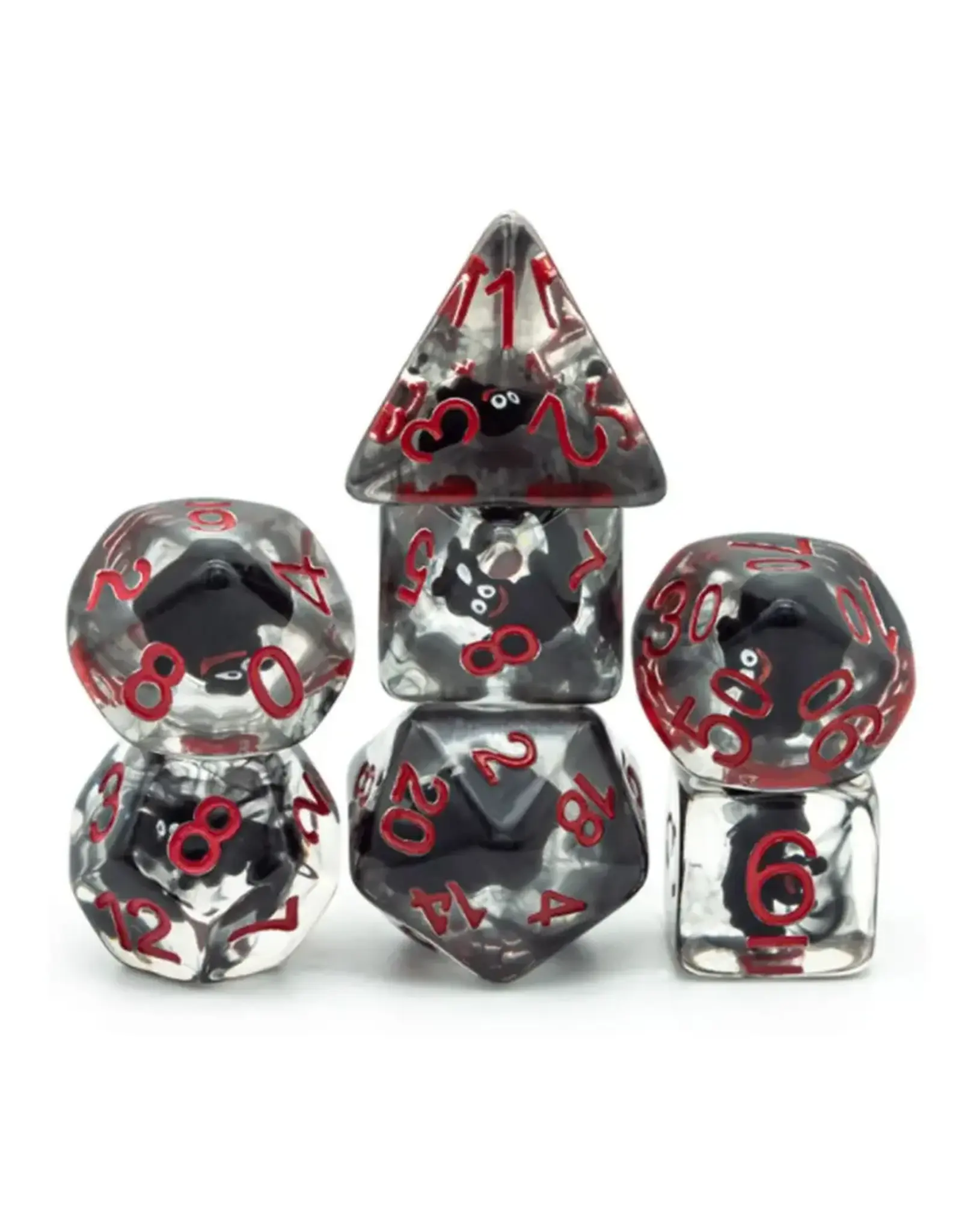 Bloodmoon Bat Resin Dice Set