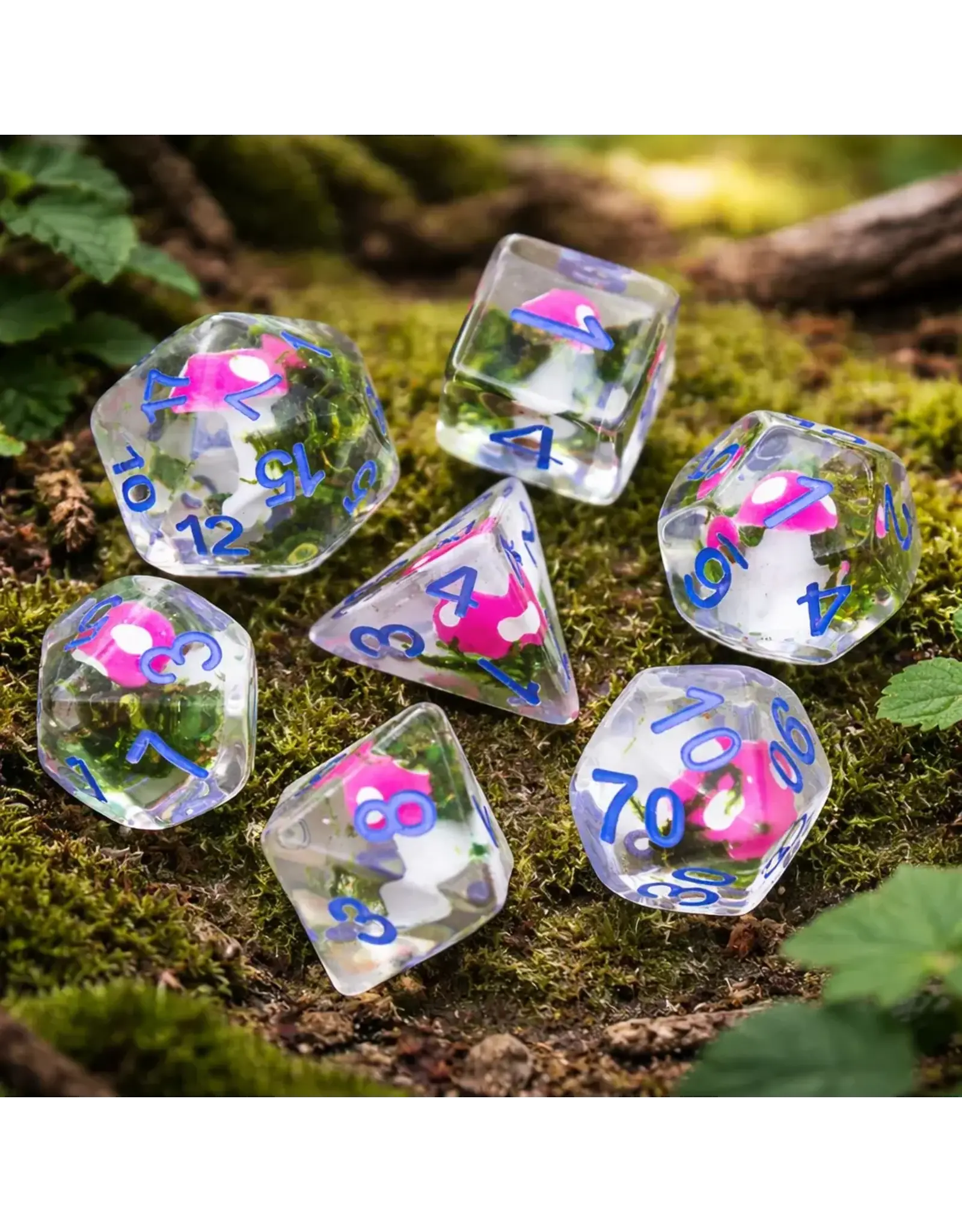 Mushroom Resin Dice Set