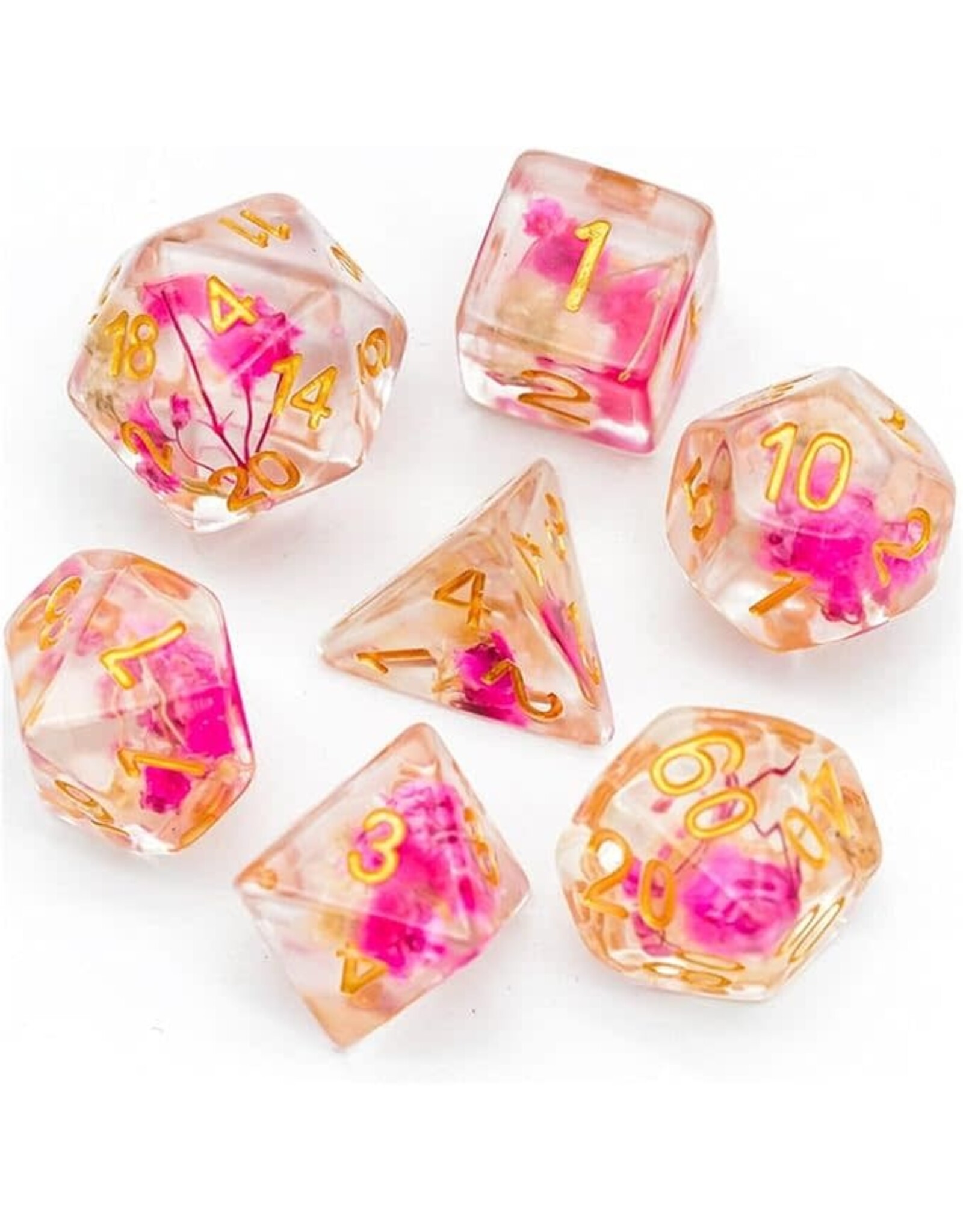Rosethorn Flower Resin Dice Set
