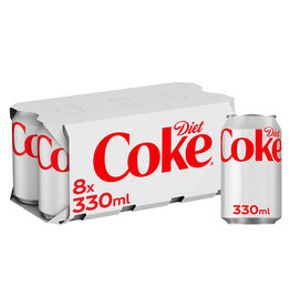 Coca Cola Diet 8 Pack 330ml (British)