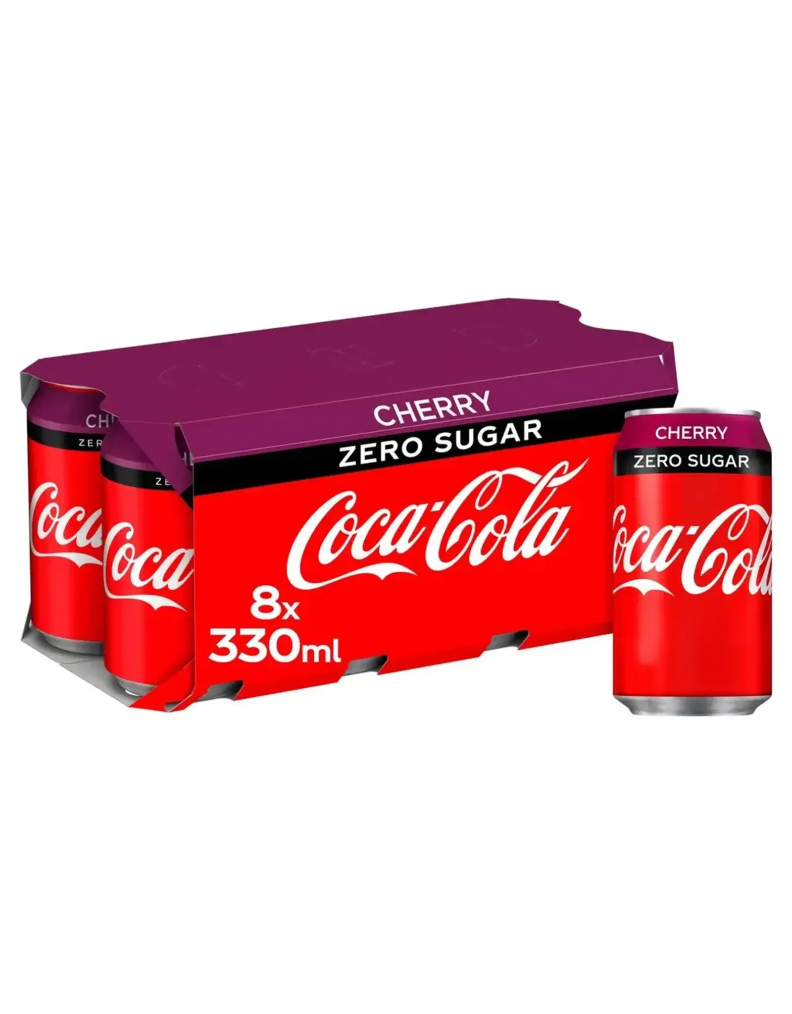 Coca Cola Zero Cherry 8 Pack 330ml (British)