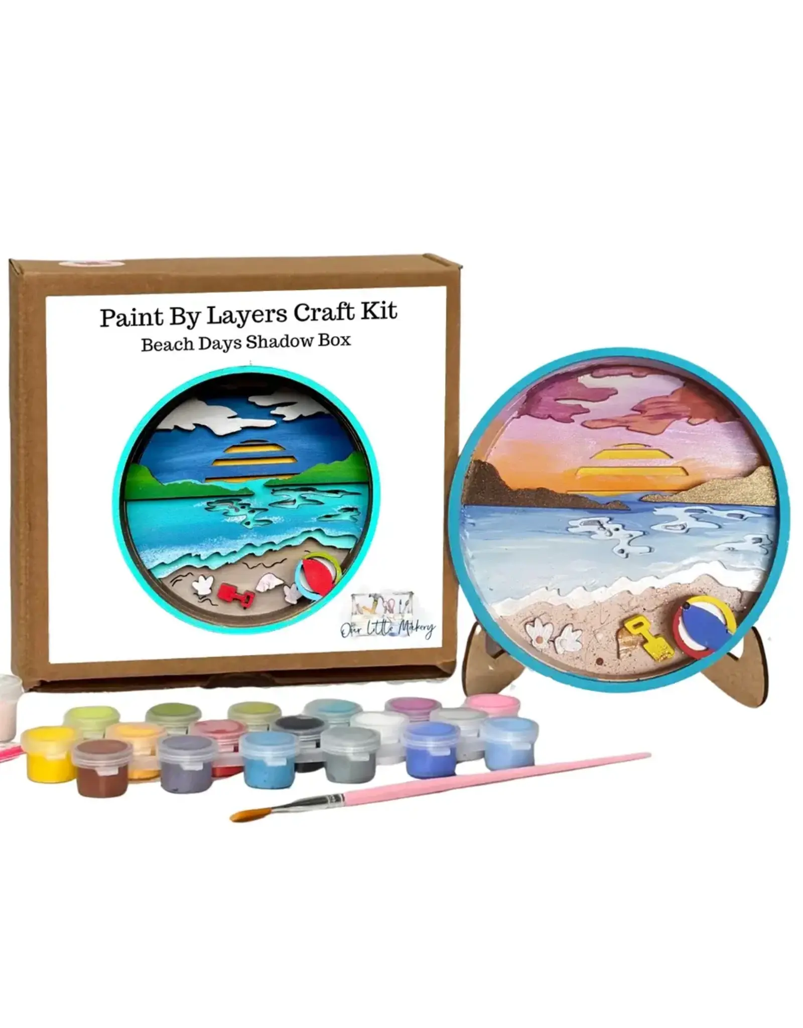 Beach Days Shadow Box Kit