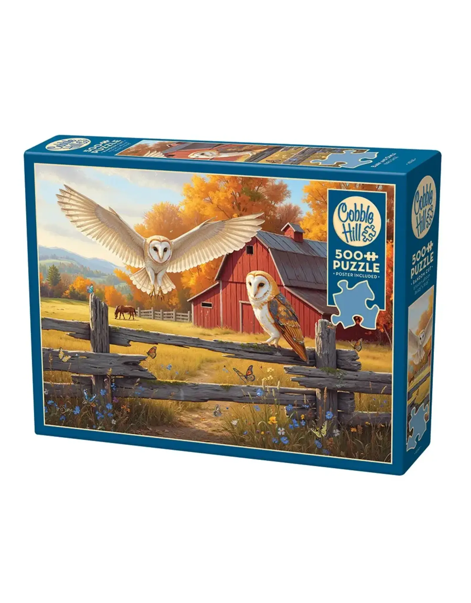Cobble Hill Barn and Owls 500pc