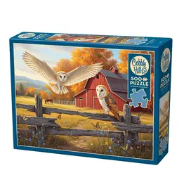 Cobble Hill Barn and Owls 500pc