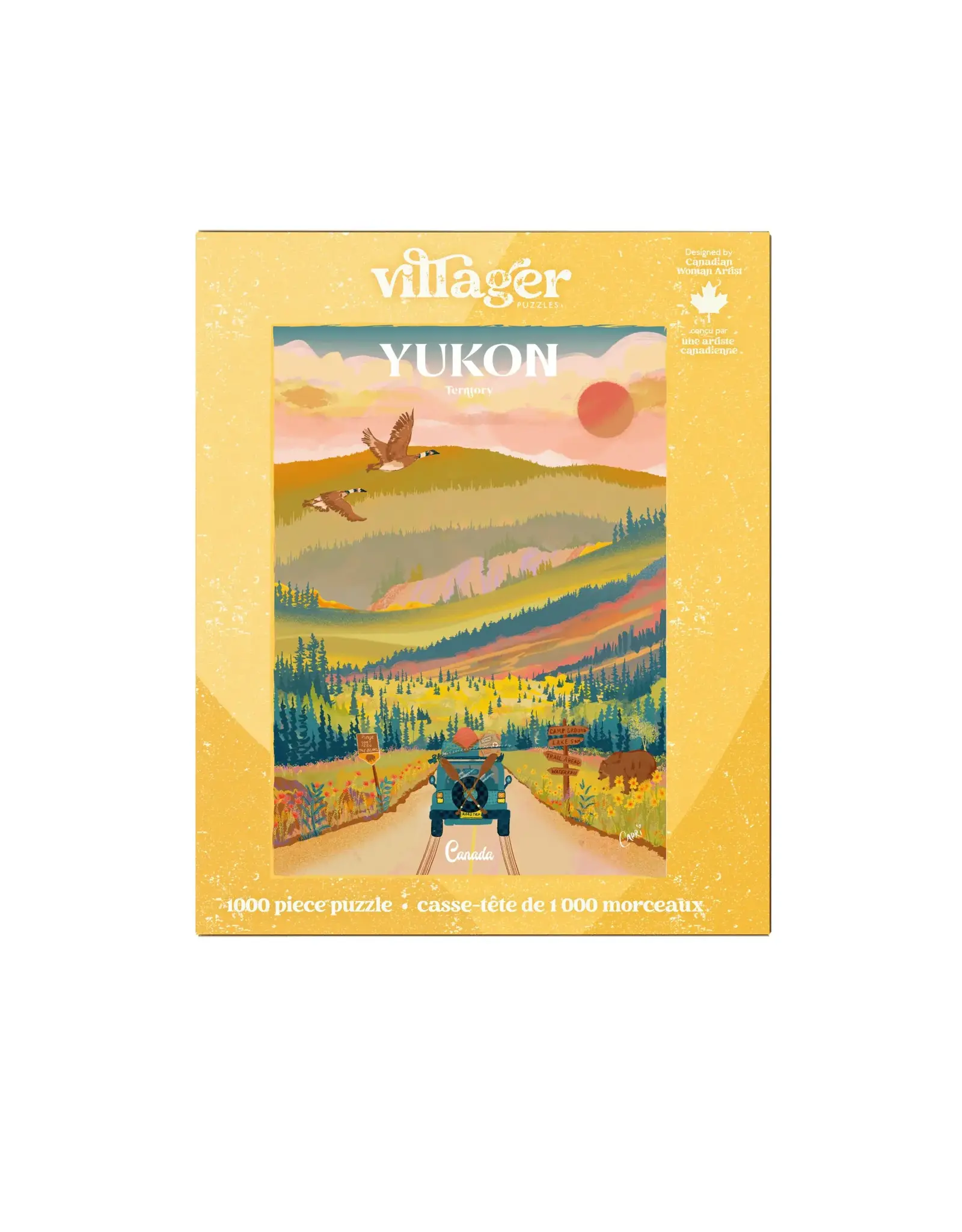 Villager Puzzles Yukon Road Trip 1000pc