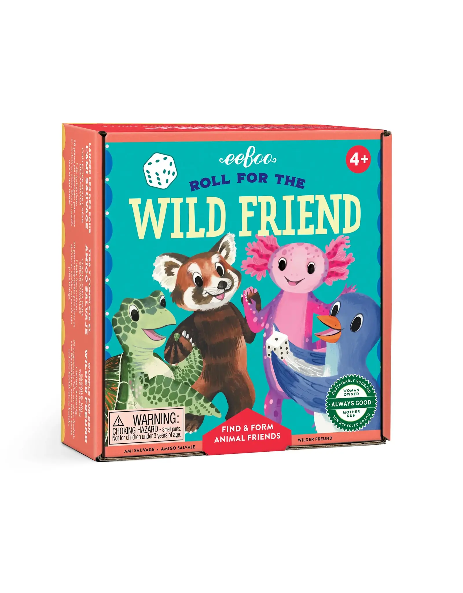 eeBoo Wild Friend Dice Game