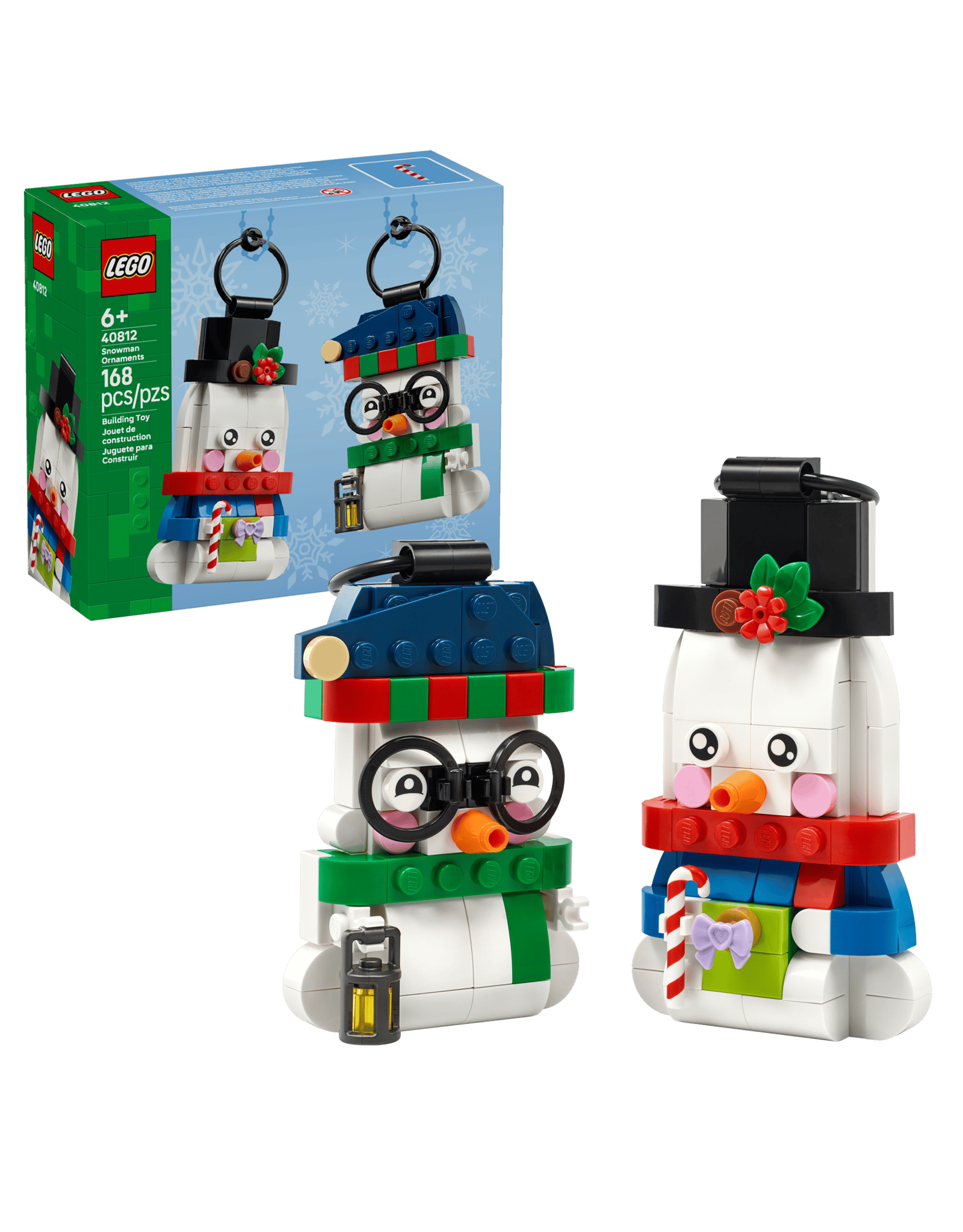 Lego Snowman Ornaments