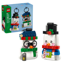 Lego Snowman Ornaments