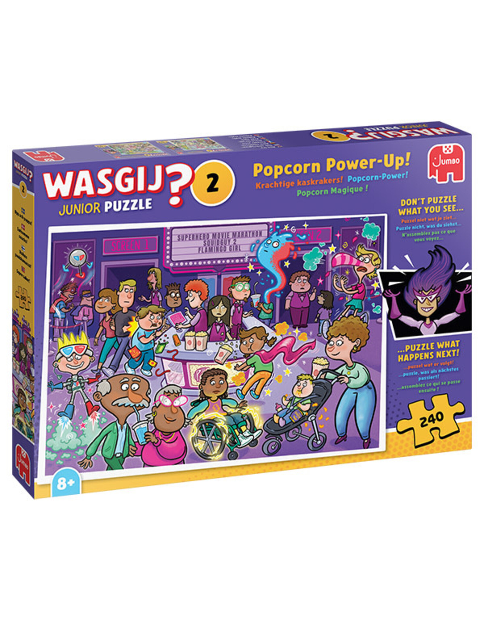 Jumbo Wasgij Junior #2 - Popcorn Power-Up! 240pc