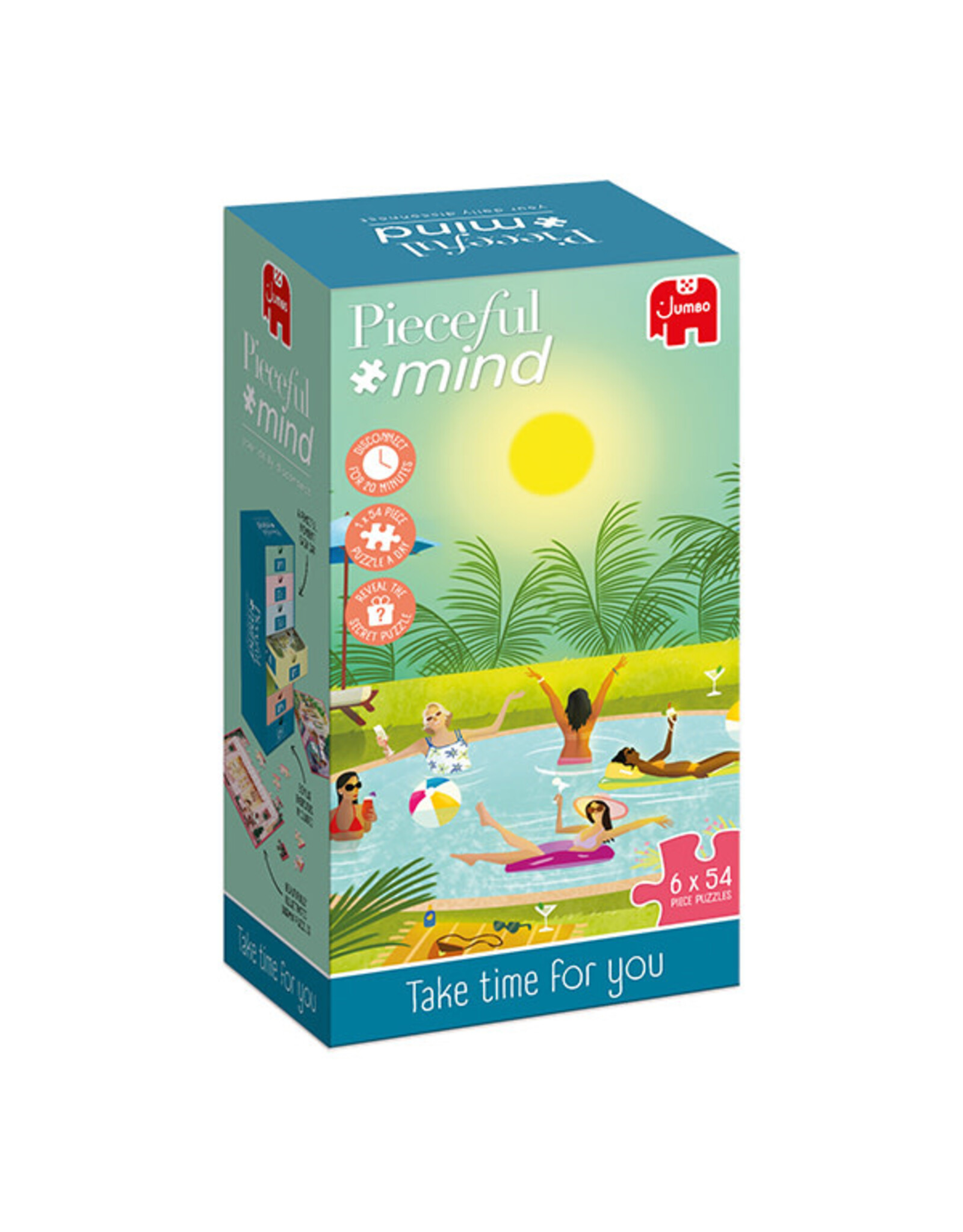 Jumbo Take Time for You - 6x54pc Puzzles & Color Activity