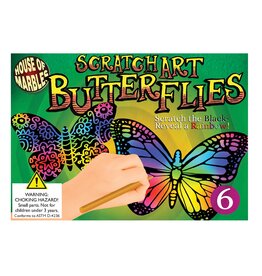 House of Marbles Scratch Art Set - Butterflies