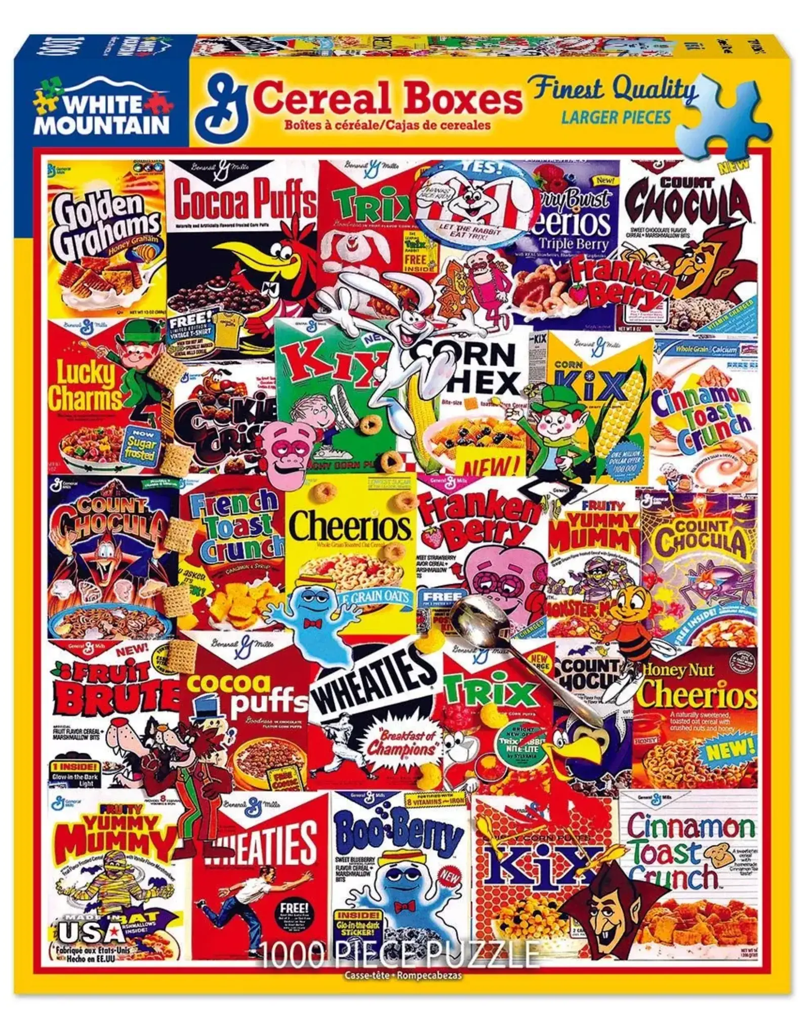 White Mountain Puzzles Cereal Boxes 1000pc