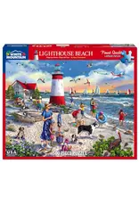 White Mountain Puzzles Lighthouse Beach 500pc