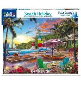 White Mountain Puzzles Beach Holiday 500pc