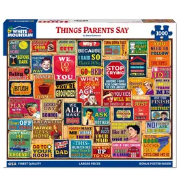 White Mountain Puzzles Things Parents Say 1000pc