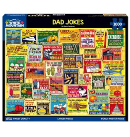 White Mountain Puzzles Dad Jokes 1000pc