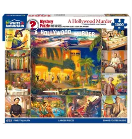White Mountain Puzzles Hollywood Murder - Mystery Puzzle 1000pc