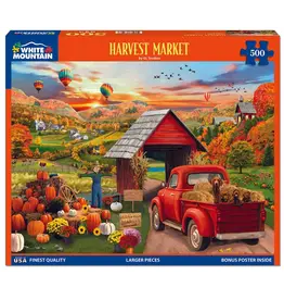 White Mountain Puzzles Harvest Market 500pc