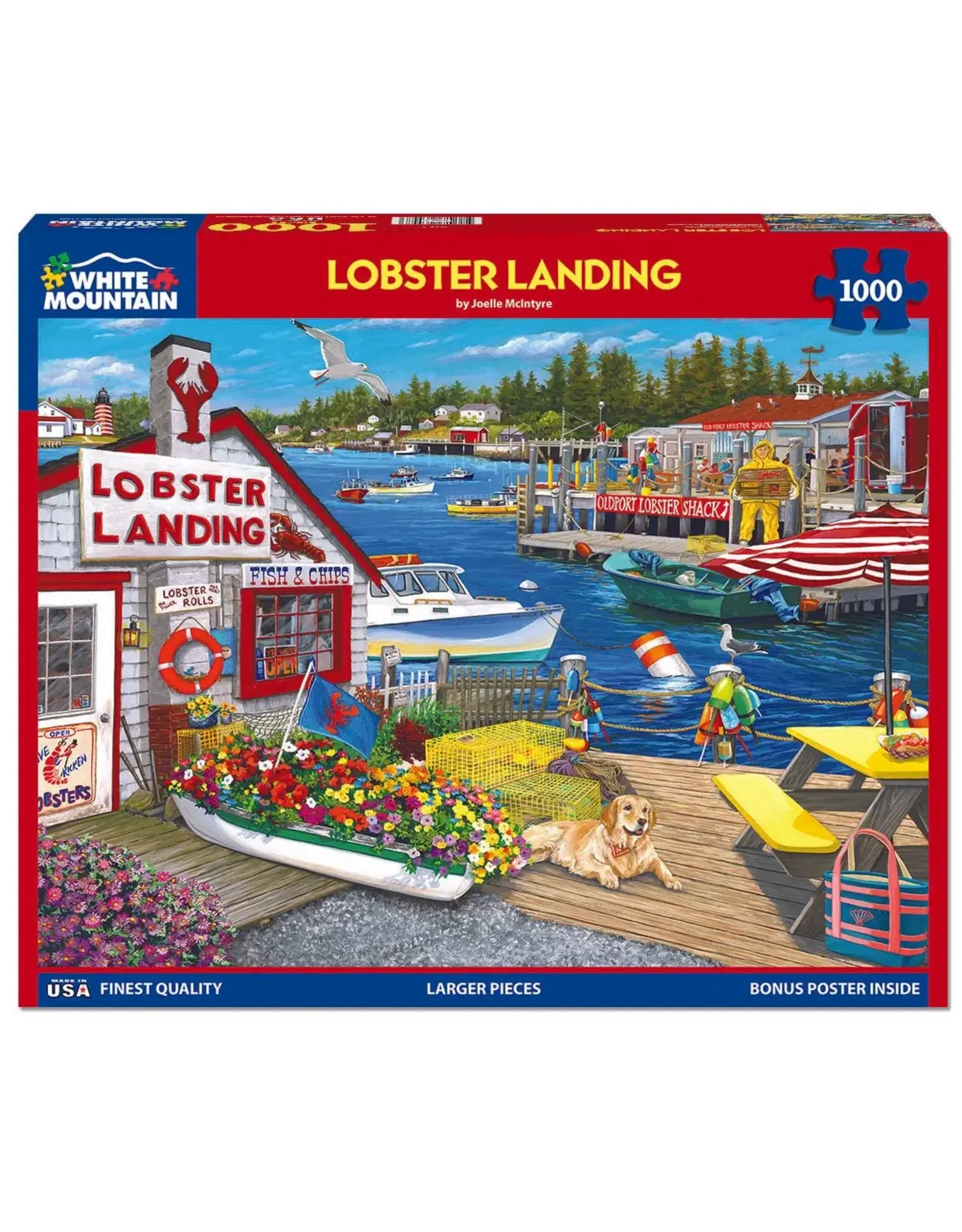 White Mountain Puzzles Lobster Landing 1000pc