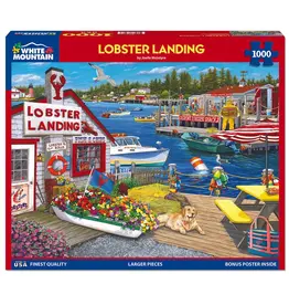 White Mountain Puzzles Lobster Landing 1000pc