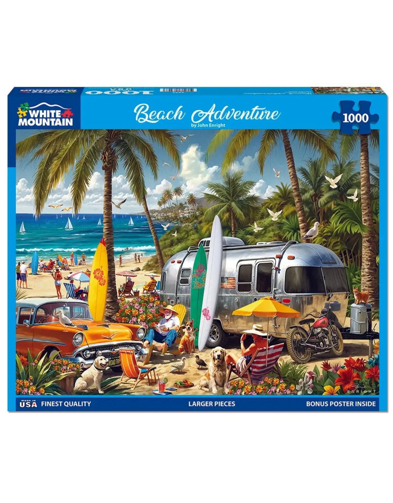 White Mountain Puzzles Beach Adventure 1000pc