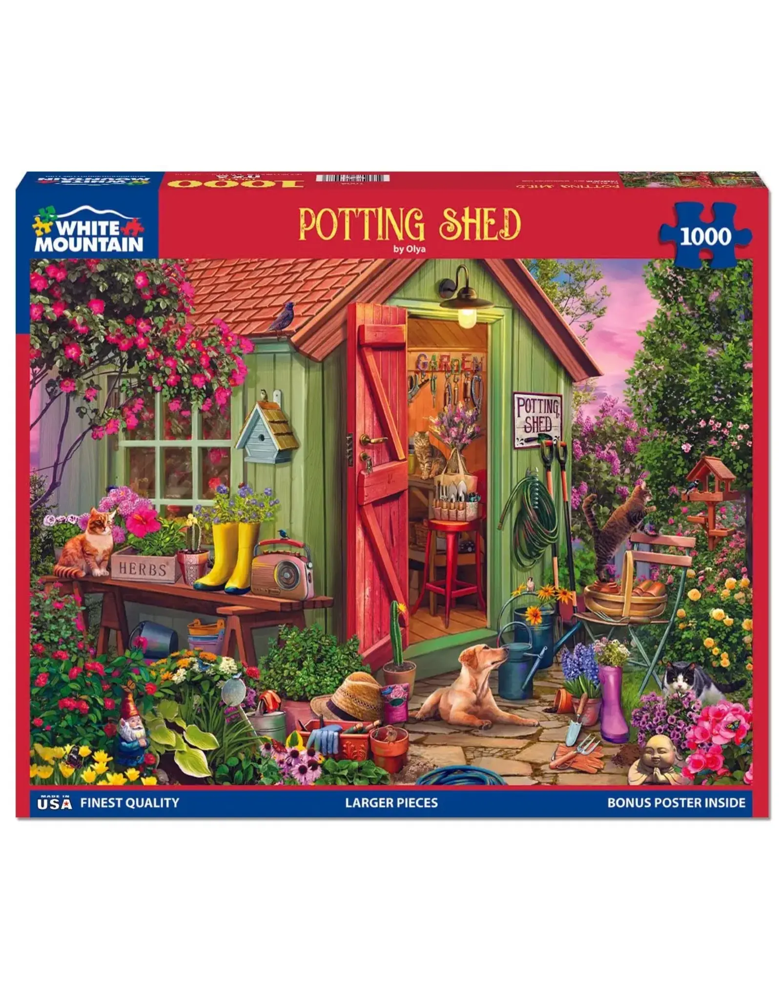 White Mountain Puzzles Potting Shed 1000pc