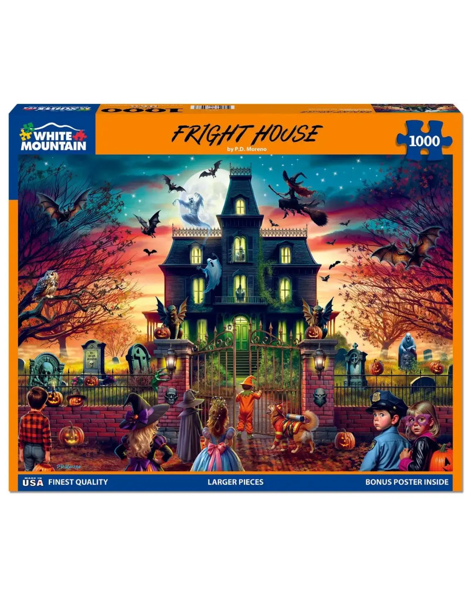 White Mountain Puzzles Fright House 1000pc